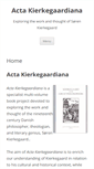 Mobile Screenshot of actakierkegaardiana.com