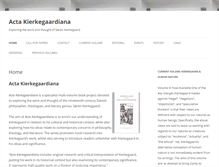 Tablet Screenshot of actakierkegaardiana.com